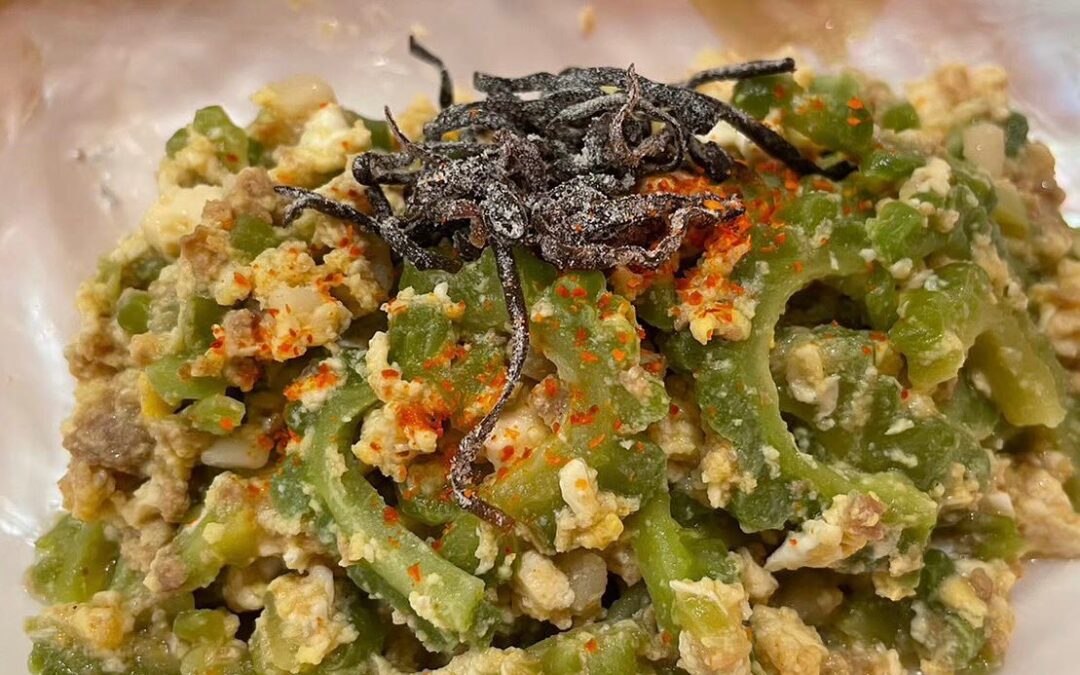 ゴーヤの苦味とオリオンビールの